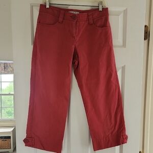 CAbi Red Ankle Cropped Jeans Casual Fit